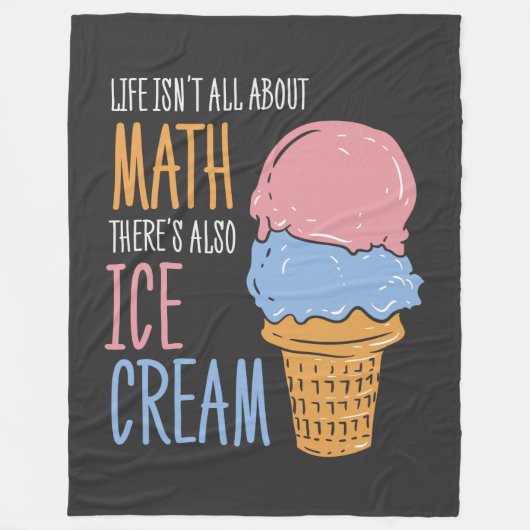 Im Leben geht es nicht nur um Mathematiklehrer-Gag Fleecedecke (Vorderseite)