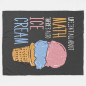 Im Leben geht es nicht nur um Mathematiklehrer-Gag Fleecedecke (Vorderseite (Horizontal))