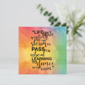 "Im Leben geht es nicht" Zitat Karte (Stehend Vorderseite)