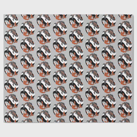 Im Leben geht es um Balance. Zwei koi- und yin-jan Geschenkpapier (Flach)