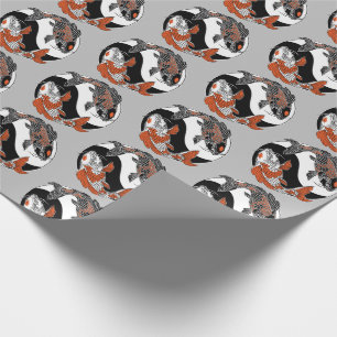 Im Leben geht es um Balance. Zwei koi- und yin-jan Geschenkpapier