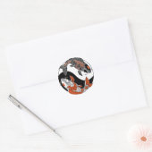 Im Leben geht es um Balance. Zwei koi- und yin-jan Runder Aufkleber (Umschlag)