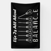 Im Leben geht es um die Balance motivierend Inspir Banner (Vertikal)