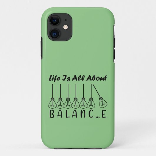 Im Leben geht es um die Balance motivierend Inspir Case-Mate iPhone Hülle (Rückseite)