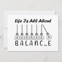 Im Leben geht es um die Balance motivierend Inspir