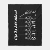 Im Leben geht es um die Balance motivierend Inspir Fleecedecke (Vorderseite)