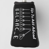 Im Leben geht es um die Balance motivierend Inspir Golf Headcover (Rotieren 90)