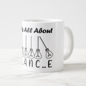 Im Leben geht es um die Balance motivierend Inspir Jumbo-Tasse (Vorderseite Rechts)