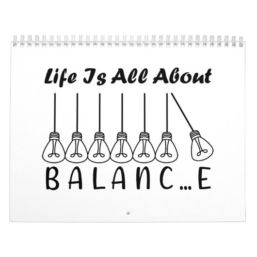 Im Leben geht es um die Balance motivierend Inspir Kalender (Titelbild)