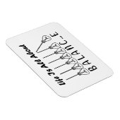 Im Leben geht es um die Balance motivierend Inspir Magnet (Rechte Seite)