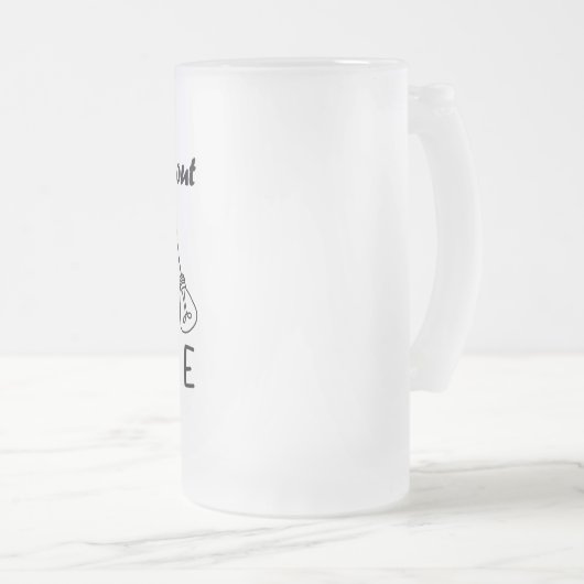 Im Leben geht es um die Balance motivierend Inspir Mattglas Bierglas (VorderseiteRechts)