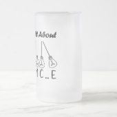 Im Leben geht es um die Balance motivierend Inspir Mattglas Bierglas (Mittel)