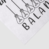 Im Leben geht es um die Balance motivierend Inspir Seidenpapier (Ausschnitt)