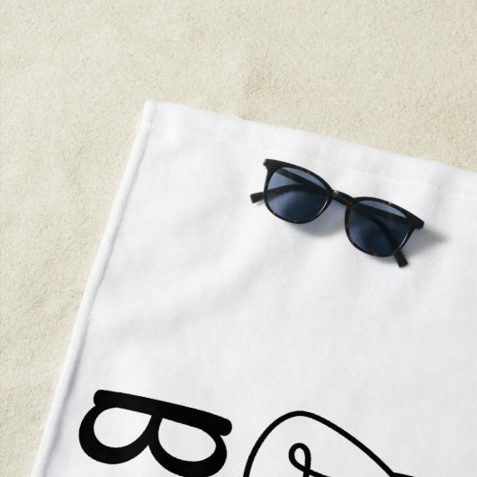 Im Leben geht es um die Balance motivierend Inspir Strandtuch (Beispiel)