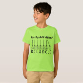 Im Leben geht es um die Balance motivierend Inspir T-Shirt (Vorne ganz)