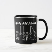 Im Leben geht es um die Balance motivierend Inspir