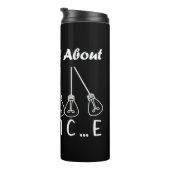 Im Leben geht es um die Balance motivierend Inspir Thermosbecher (Nach rechts gedreht)