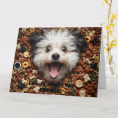 Im Leben geht es um die Grußkarte der Leckereien Karte (Gelbe Blume)