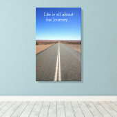 Im Leben geht es um die Motivierend Leinwand der R (Insitu (Holzboden))