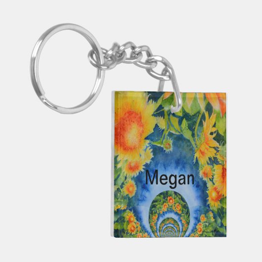 Im Leben geht es um die Reise - Monogramm Schlüsselanhänger (Vorderseite links)