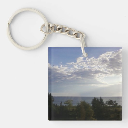 Im Leben geht es um die Reise Schlüsselanhänger (Vorderseite)