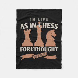 Im Leben wie im Schach gewinnt der Gedankenaustaus Fleecedecke
