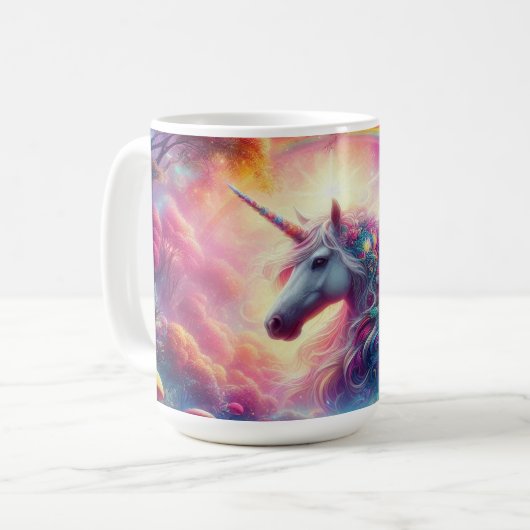 Im lebendigen Fantasy-Wald vereint Kaffeetasse (Vorderseite Links)