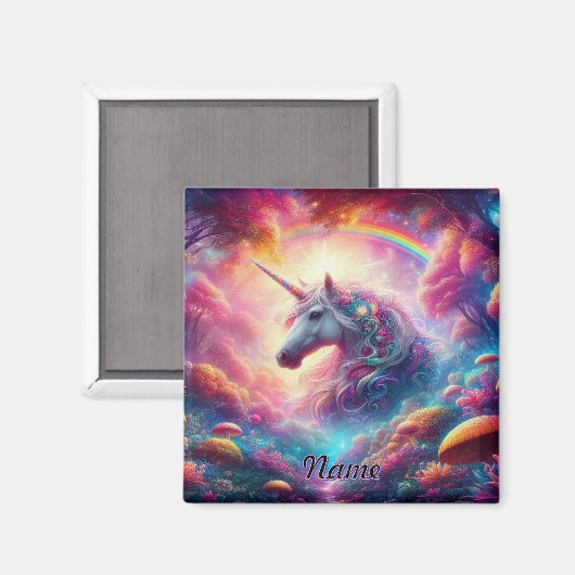 Im lebendigen Fantasy-Wald vereint Magnet (Vorderseite/Rückseite)