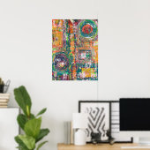 Im Leder 18 x 24 Poster (Heimbüro)