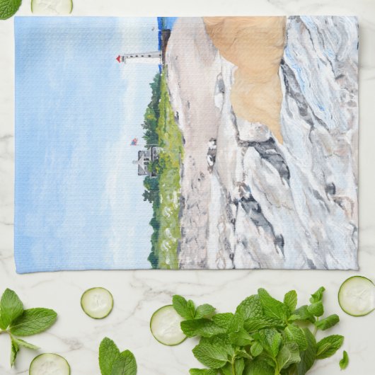 Im Leuchtturm Geschirrtuch (Gefaltet)