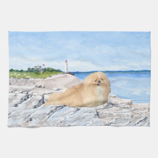 Im Leuchtturm Geschirrtuch (Horizontal)