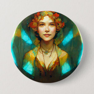 Im Licht der Jugendstil-Fantasie Button