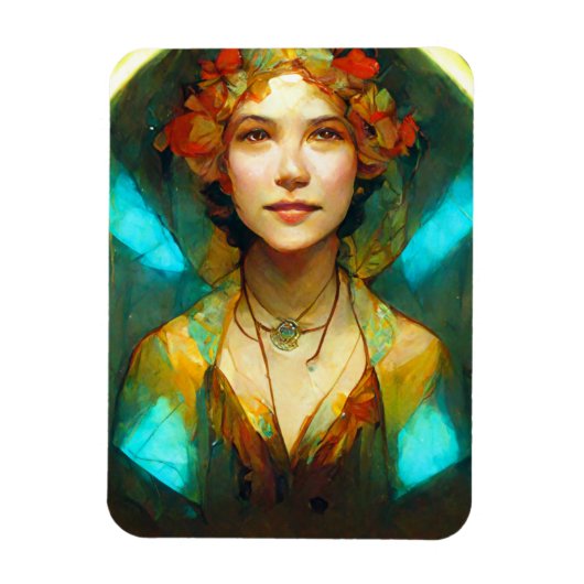 Im Licht der Jugendstil-Fantasie Magnet (Vertikal)