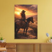 Im Licht | Pferdekunst | Gespannte Leinwand (Insitu (Wohnzimmer))