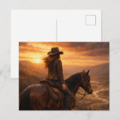 Im Licht | Pferdekunst | Postkarte (Vorne/Hinten)