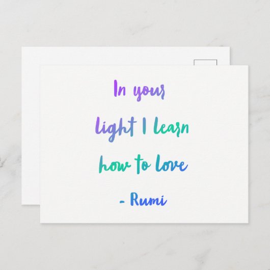 Im Licht Postkarte (Vorne/Hinten)