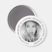 Im lieben Gedächtnis einfach modernes, benutzerdef Magnet (Vorderseite/Rückseite)