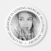 Im lieben Gedächtnis einfach modernes, benutzerdef Magnet (Vorne)