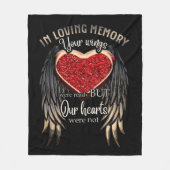 Im liebenden Gedächtnis waren Ihre Wünsche bereit Fleecedecke (Vorderseite)