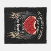 Im liebenden Gedächtnis waren Ihre Wünsche bereit Fleecedecke (Vorderseite (Horizontal))