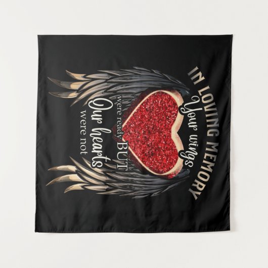 Im liebenden Gedächtnis waren Ihre Wünsche bereit Wandteppich (Vorderseite (Horizontal))