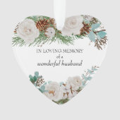 Im liebenden Gedächtnis weißer Rosenkiefer-Kegel H Ornament (Vorderseite)