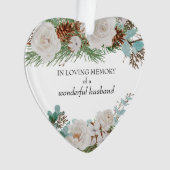 Im liebenden Gedächtnis weißer Rosenkiefer-Kegel H Ornament (Vorderseite)