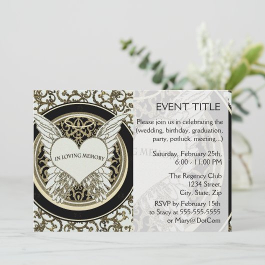 Im liebenden Speicher Einladung (Stehend Vorderseite)