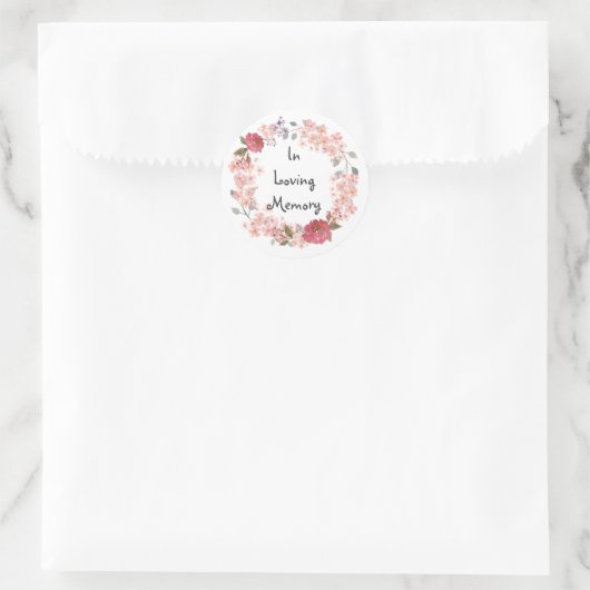 Im Liebesgedächtnis Runder Aufkleber (Tasche)