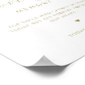 Im liebevollen Gedächtnis, Script Monogram Champag Poster (Ecke)