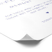 Im liebevollen Gedächtnis, Script Monogram Lavende Poster (Ecke)