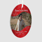 Im liebevolles Gedächtnis-personalisierten Ornament (Vorderseite)