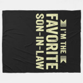 Im Lieblingsson im Gesetz Funny Family Spaß Son Fleecedecke (Vorderseite (Horizontal))