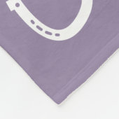 Im Lila Gedächtnispferd Fleecedecke (Ecke)